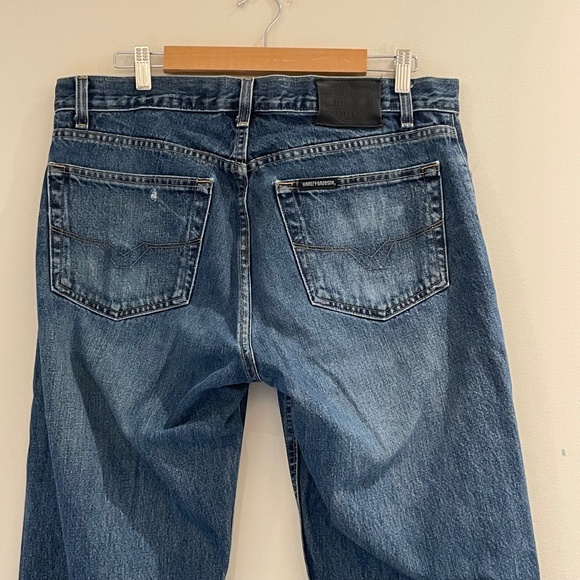 Harley-Davidson Men's Classic Boot Cut Jeans Blue Washed Denim 99027-09VM Sz 34 - Picture 5 of 16